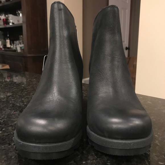 New Sorel Joan of Arctic Wedge II Zip Bootie Black - Picture 2 of 15